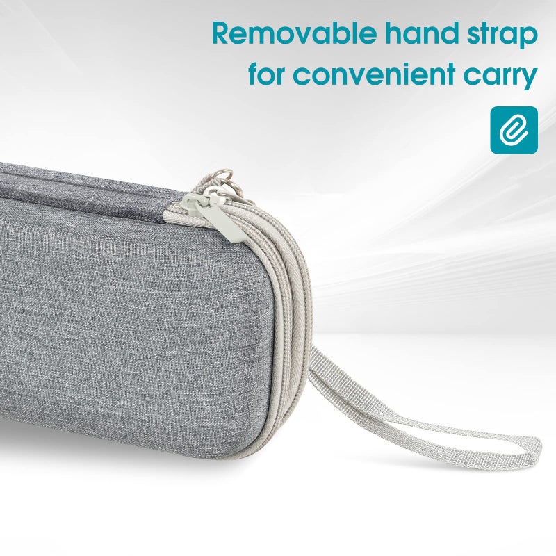 ProCase Pen Pencil Case, 2-Layer EVA Zipper Pencil Box Pouch Large Capacity Stationery Storage Organizer for School Office Supplies -Grey - Image 4